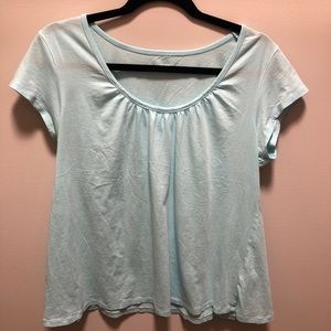 Garnett Hill basic Tee Medium light blue